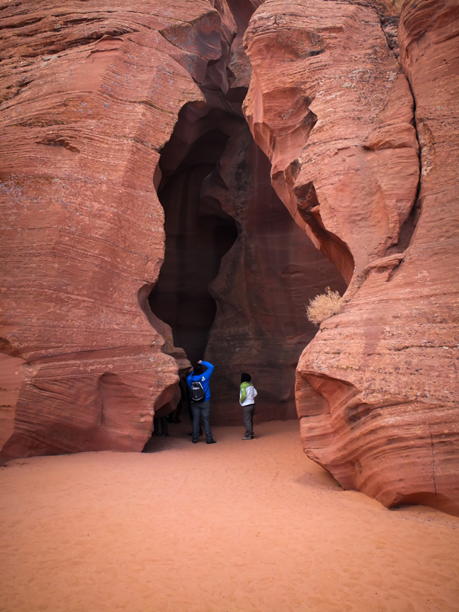 The entrance to Upper Antelope Canyon.