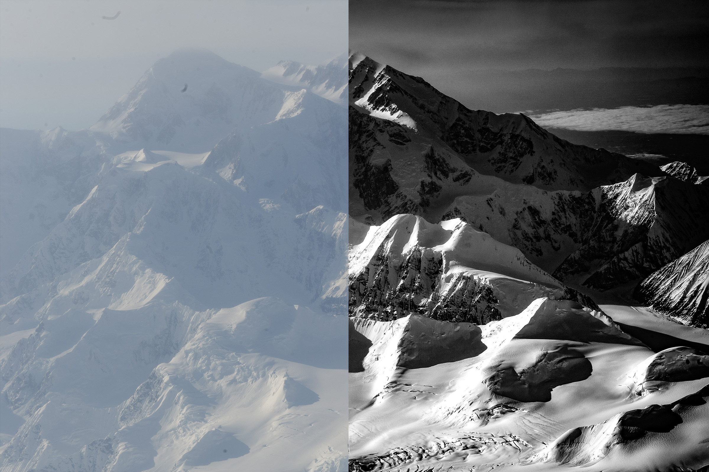 The original raw image seen at left was shot with a Nikon D3S and 24-70mm f2.8 lens zoomed to 70mm, at 1/400, f13 with an of ISO 250. Final image is at right.