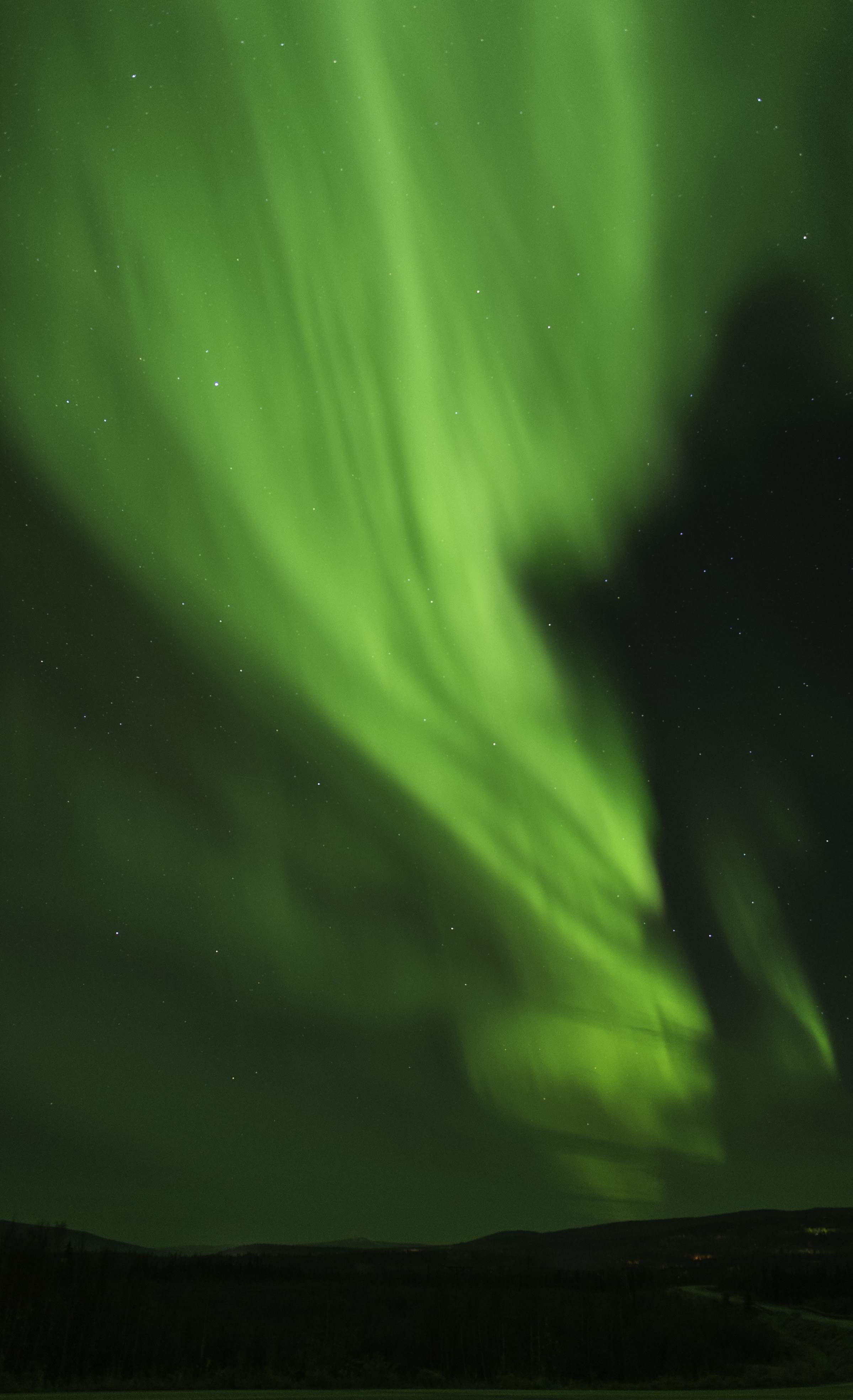 Even shooting vertical at 24mm I was not able to capture everything I was seeing. 1/5 @ f 2.8, ISO 1600.