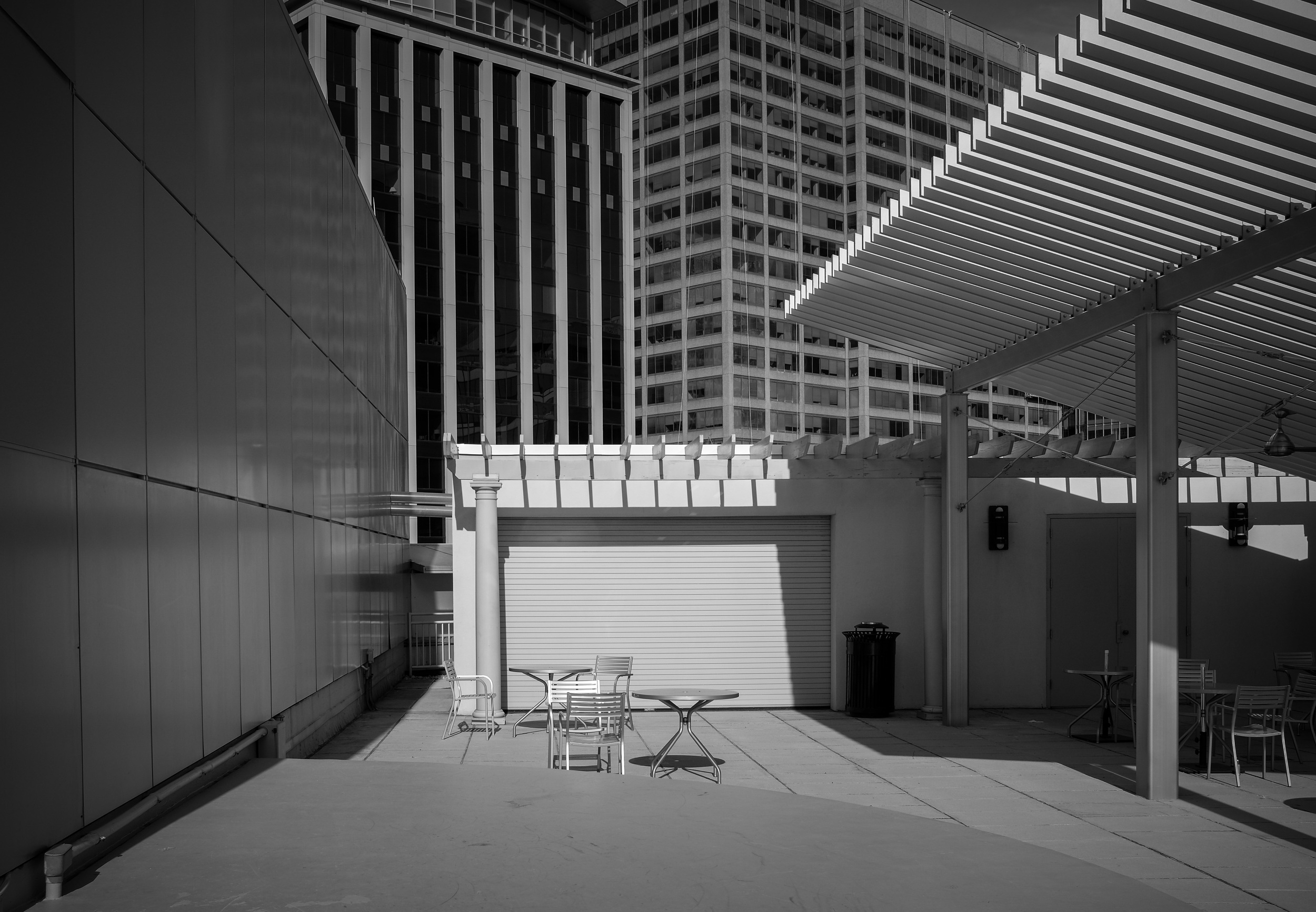 I find myself returning often to Rosslyn in Arlington, Va., where i'm drawn by the shadows, shapes and architecture. This photo was taken during the 2013 Scott Kelby Worldwide Photo Walk I led and subsequently was featured on Ibaroinex Perello's YouTube channel on finding the extraordinary in the ordinary .