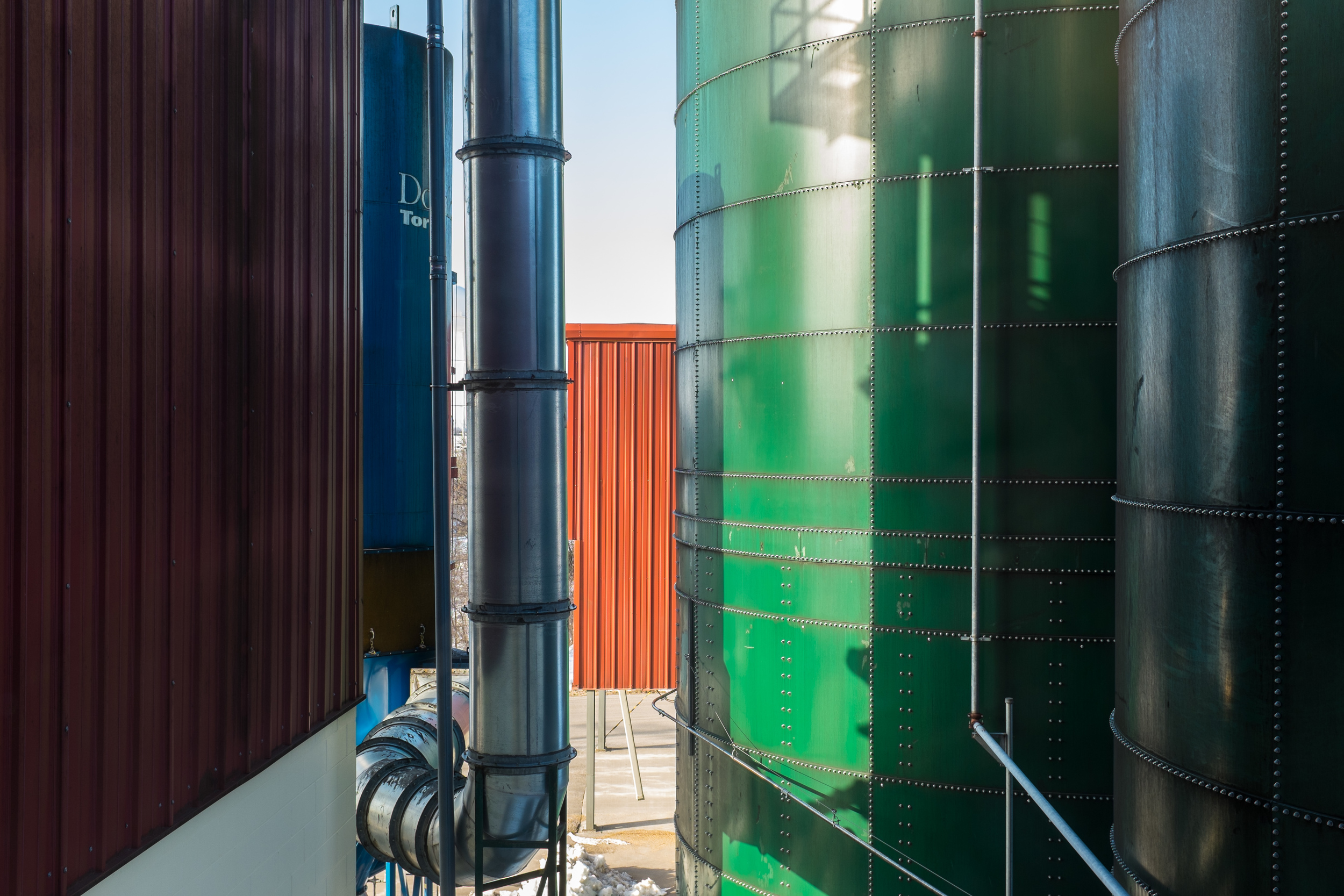 All the ingredients to make bourbon are in these tanks at the Wild Turkey distillery in Lawrenceburg, Kentucky. 1/70 @ f5.6, ISO 200.