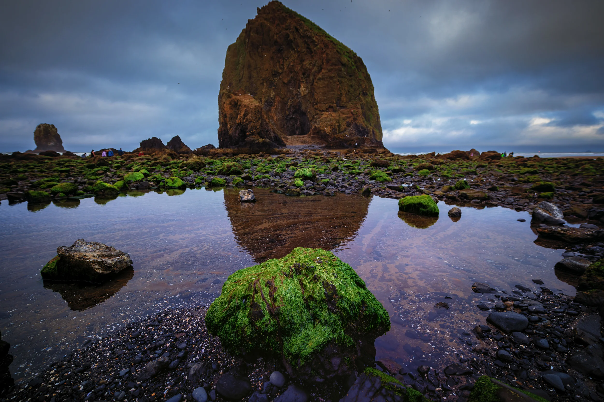 Haystack Rock. Nikon D4S, 14-24mm @ 15mm. 1/800 @ 3.5, ISO 200.