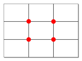 * The rule of thirds is a concept in which a photographic frame is divided in nine imaginary sections creating points where those lines intersect. Placing a subject at one of those points, essentially off center, generally makes for a more pleasing image.