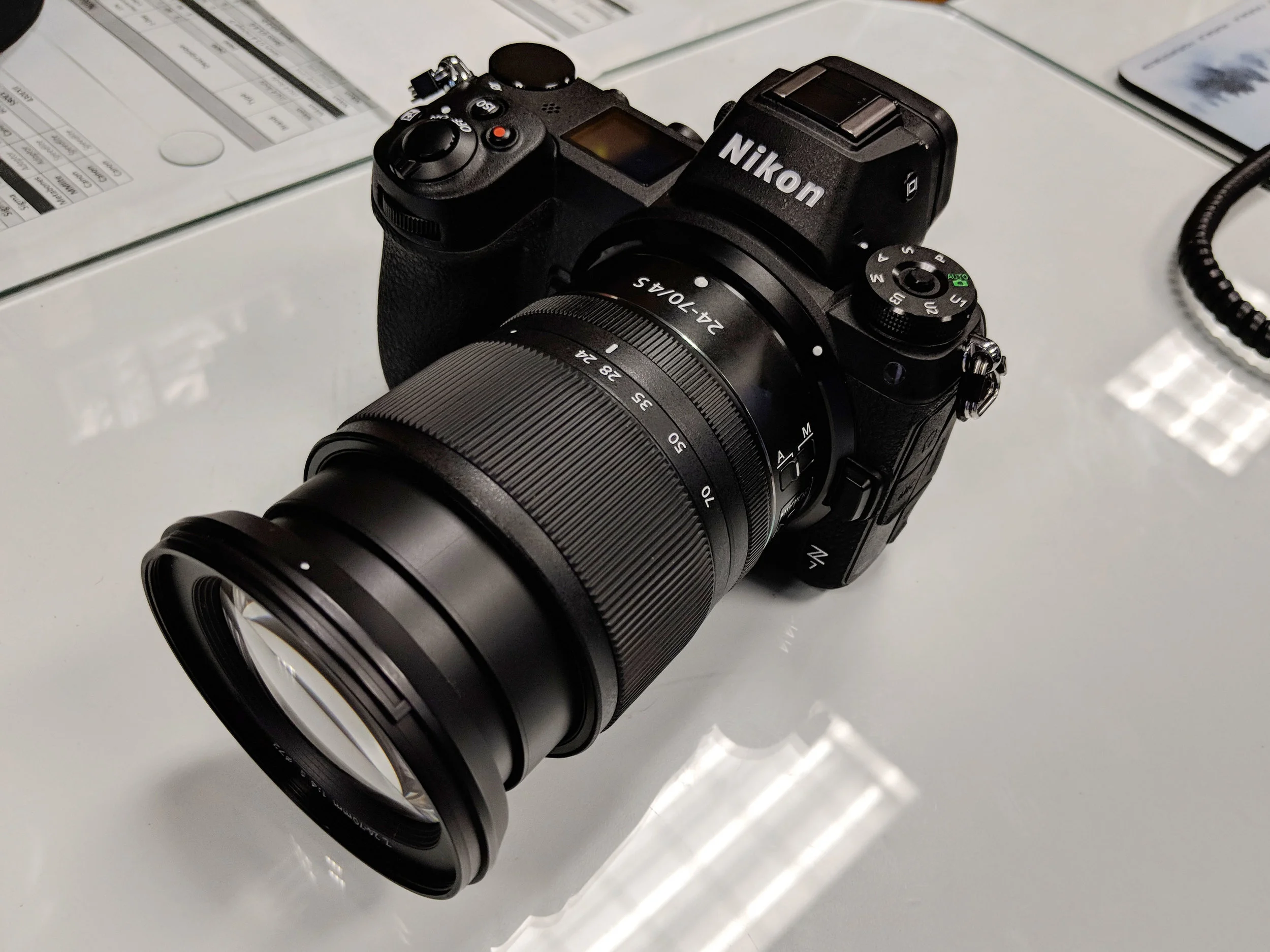 The Nikon Z7 with new 24-70mm f4.0 at District Camera launch event in Washington, D.C.