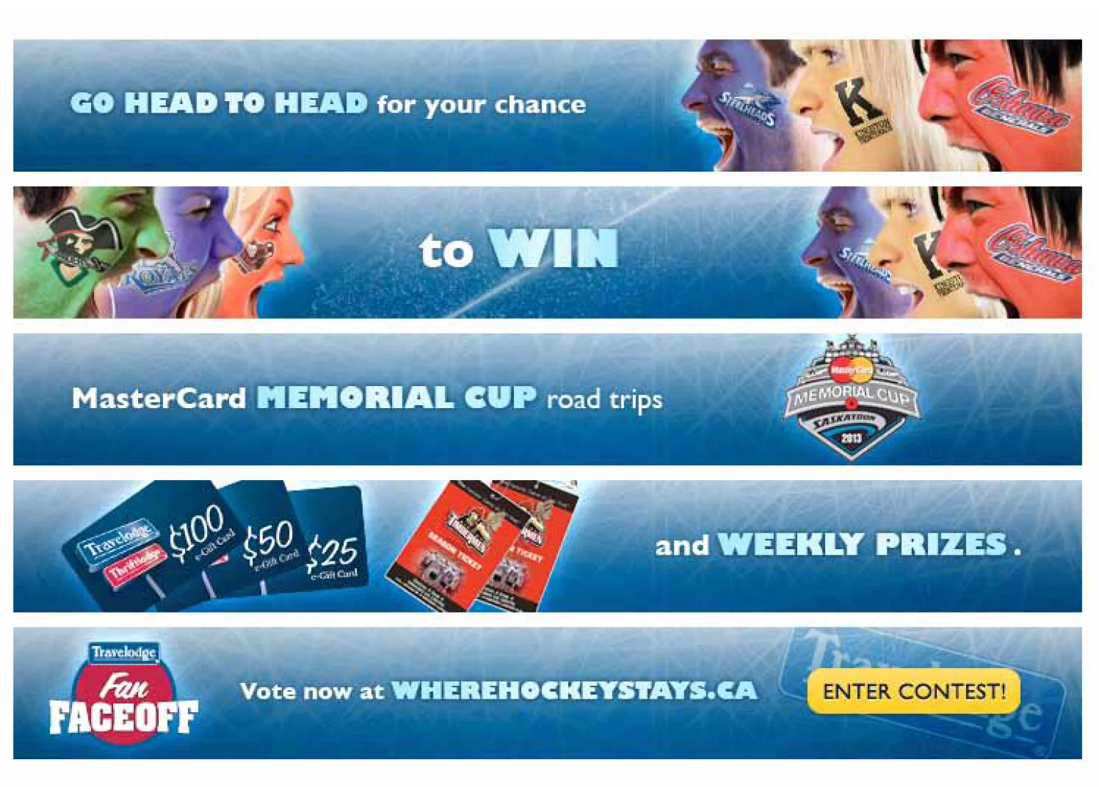 Fan Faceoff - banner ad copywriting