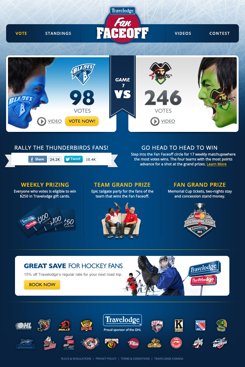 Fan Faceoff - website copywriting
