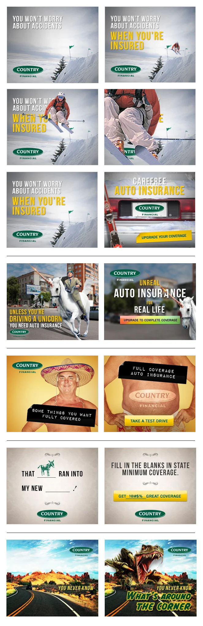 Country Financial - banner ad copywriting