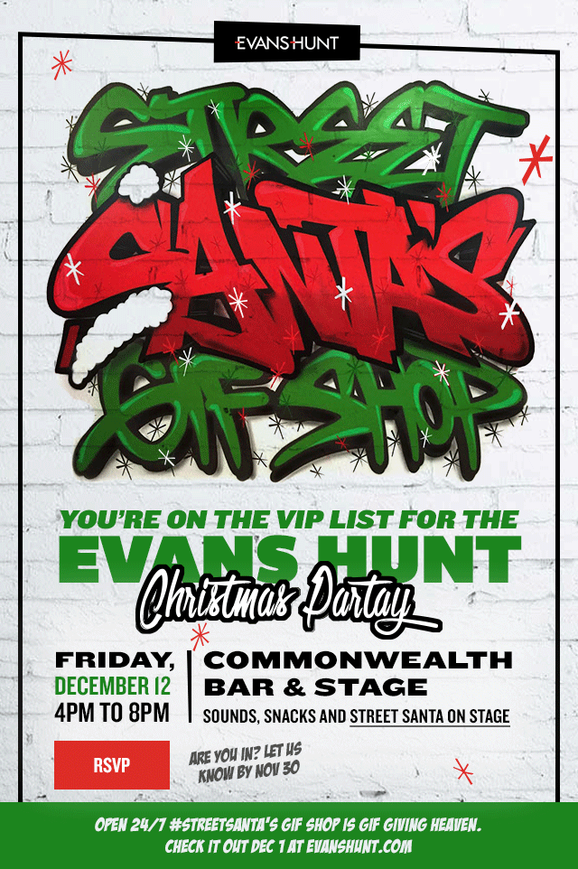 Street Santa's GIF Shop - invitation copywriting