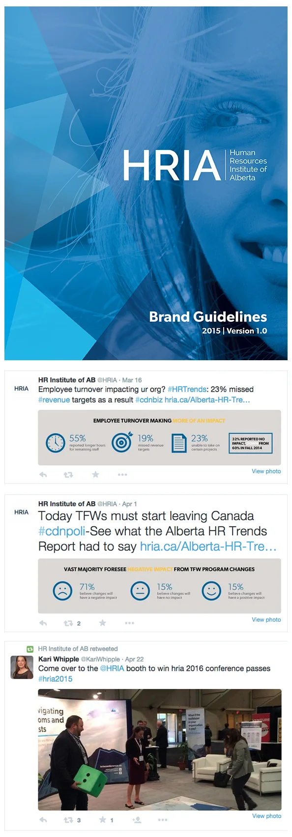 HRIA - report content and social media copywriting