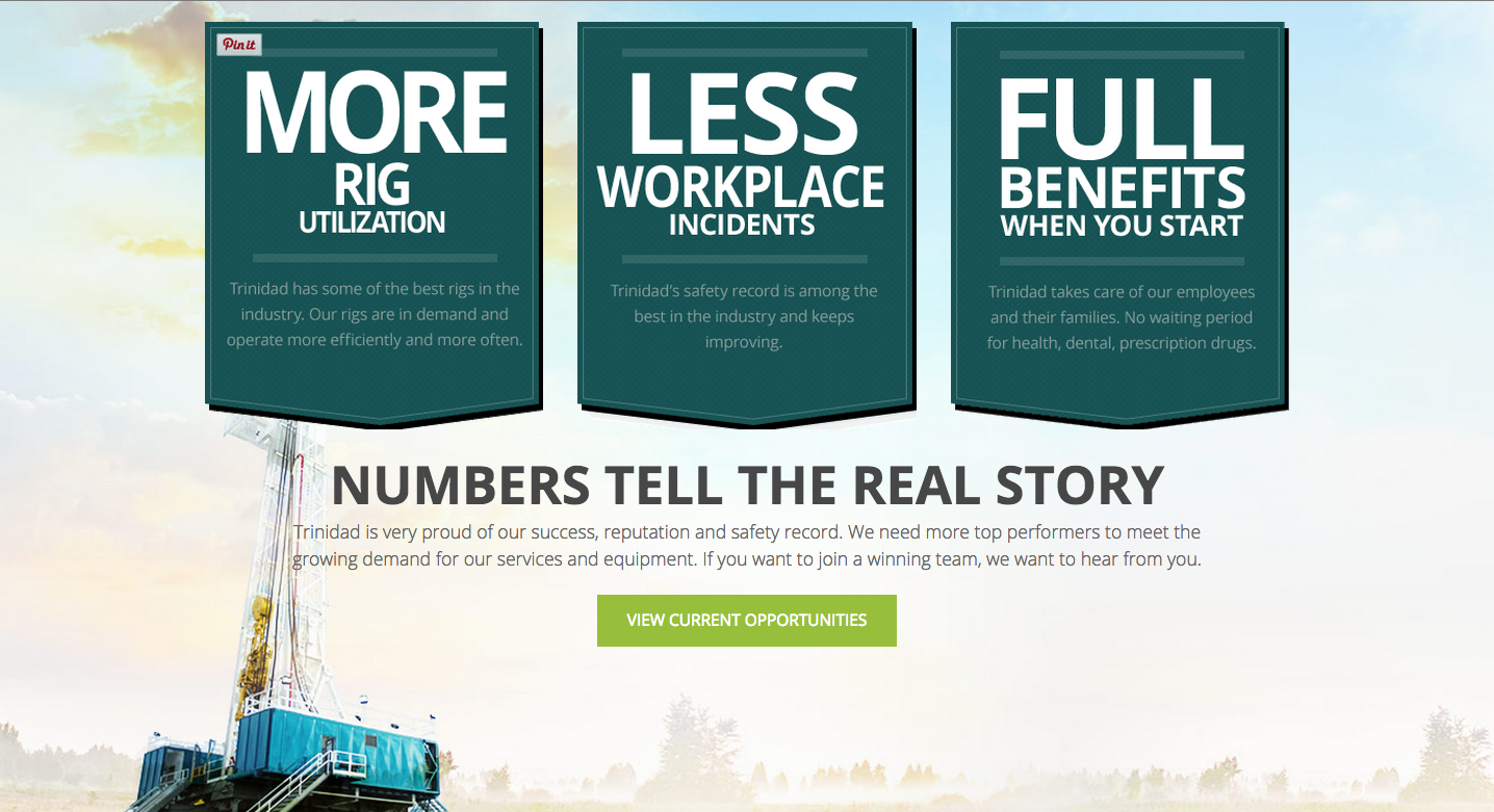 Trinidad Drilling - website content