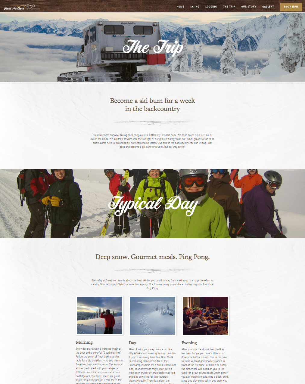 Great Northern Snowcat - website content