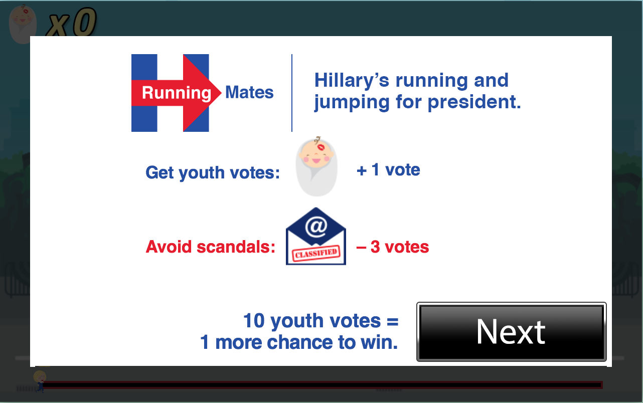 Running Mates - marketing game content