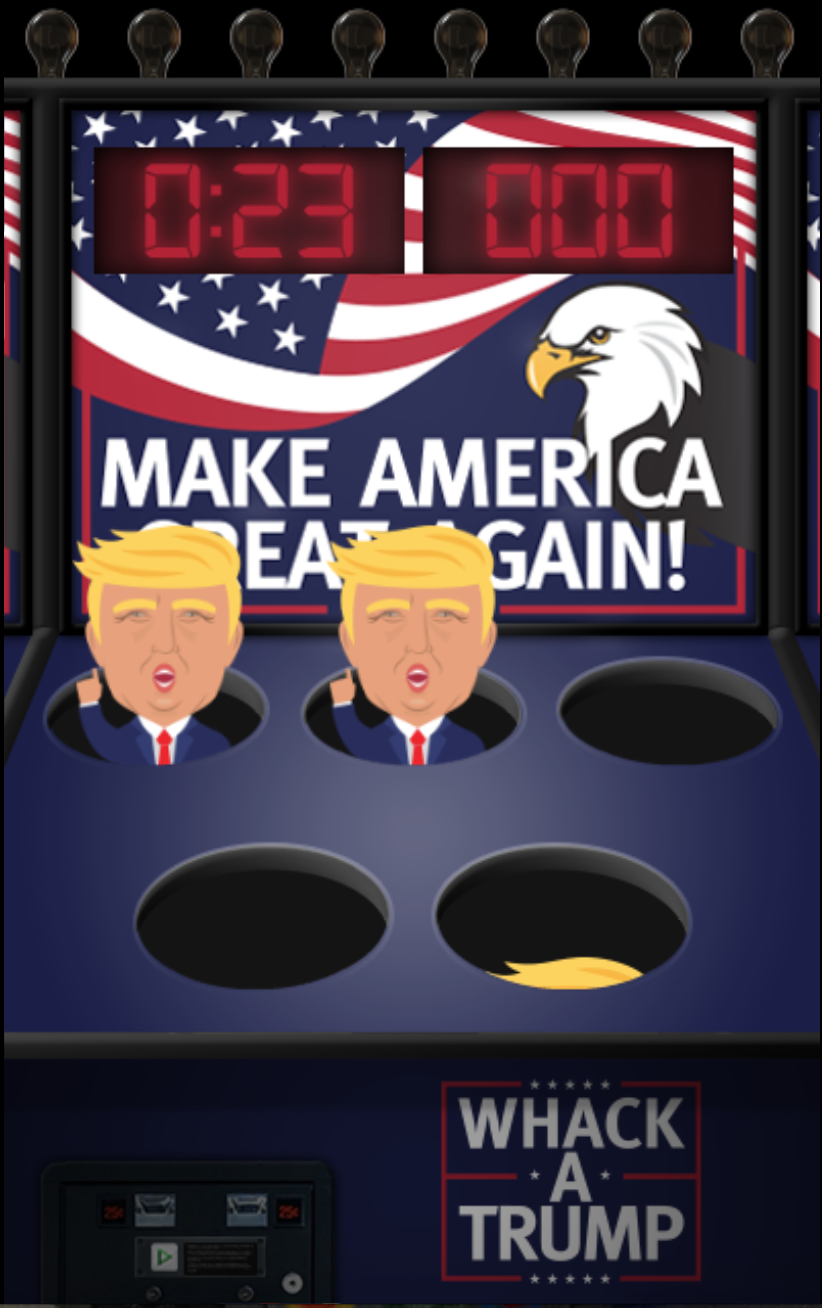 Whack-a-Trump - marketing game content
