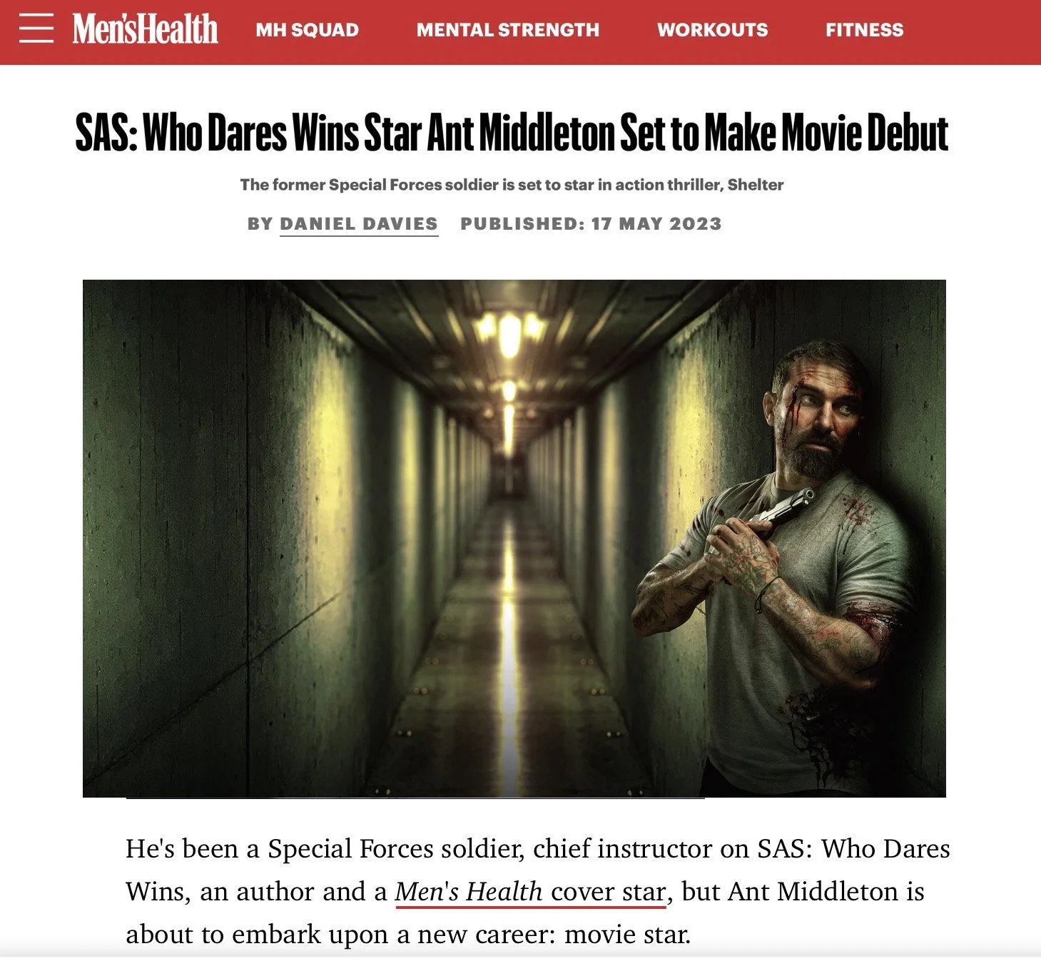 Shelter by Scott Vickers to star Ant Middleton