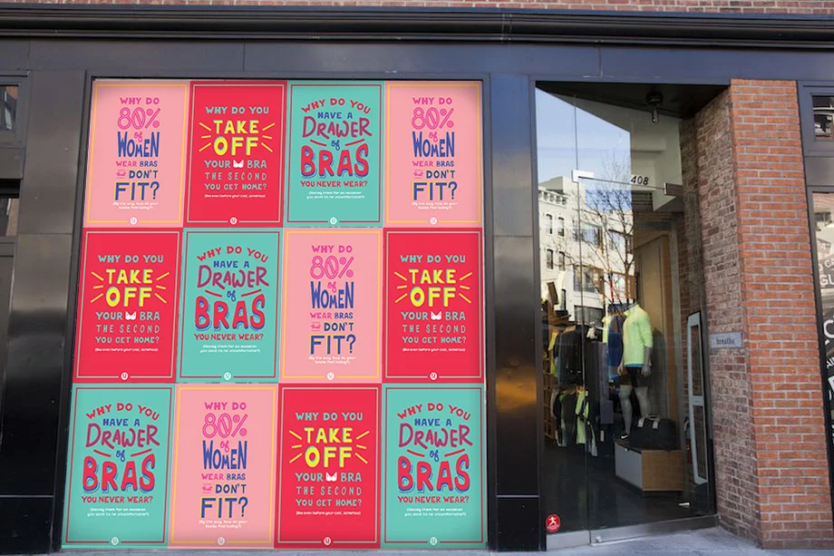 We’ll wallpaper store windows with the posters, in the days before launch.