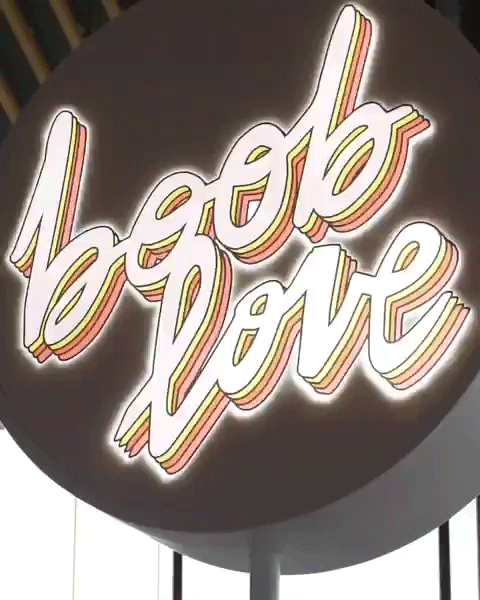 Fun “Boob Love” signage - produced by lululemon | Source: Instagram/lululemon