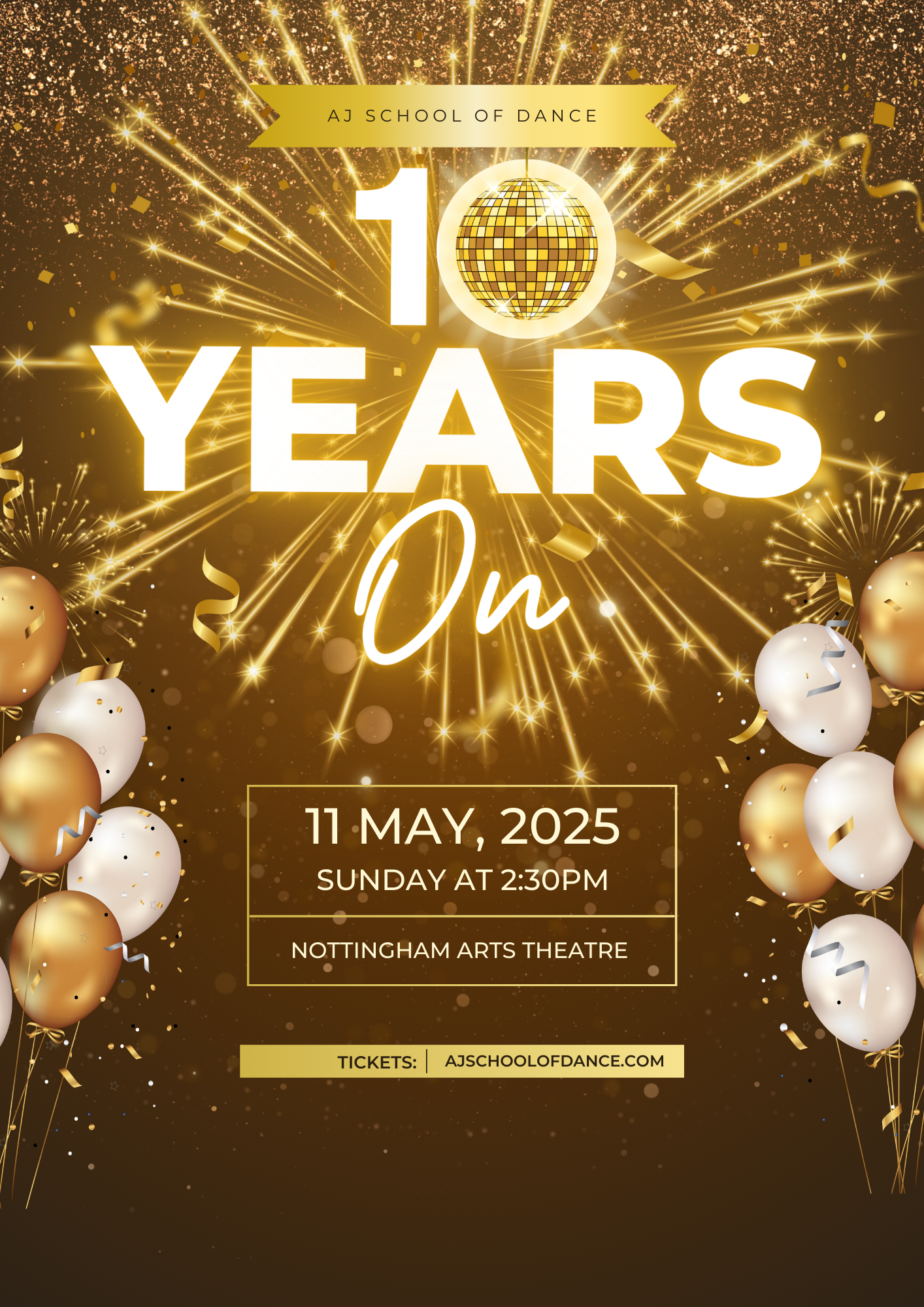 Black Gold New Year Celebration Party Flyer.png