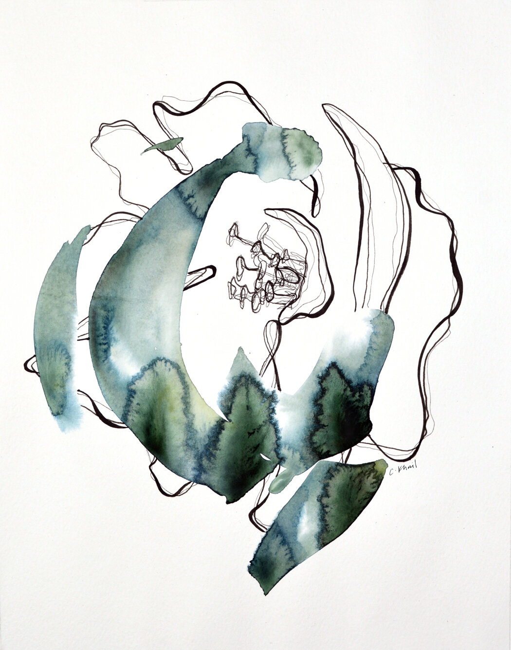 BAPTISM watercolor series by artist Courtney Khail
