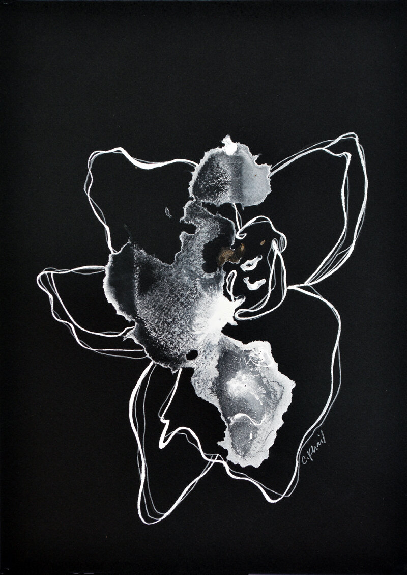 Courtney Khail Georgia artist - black and white DEVELOP series
