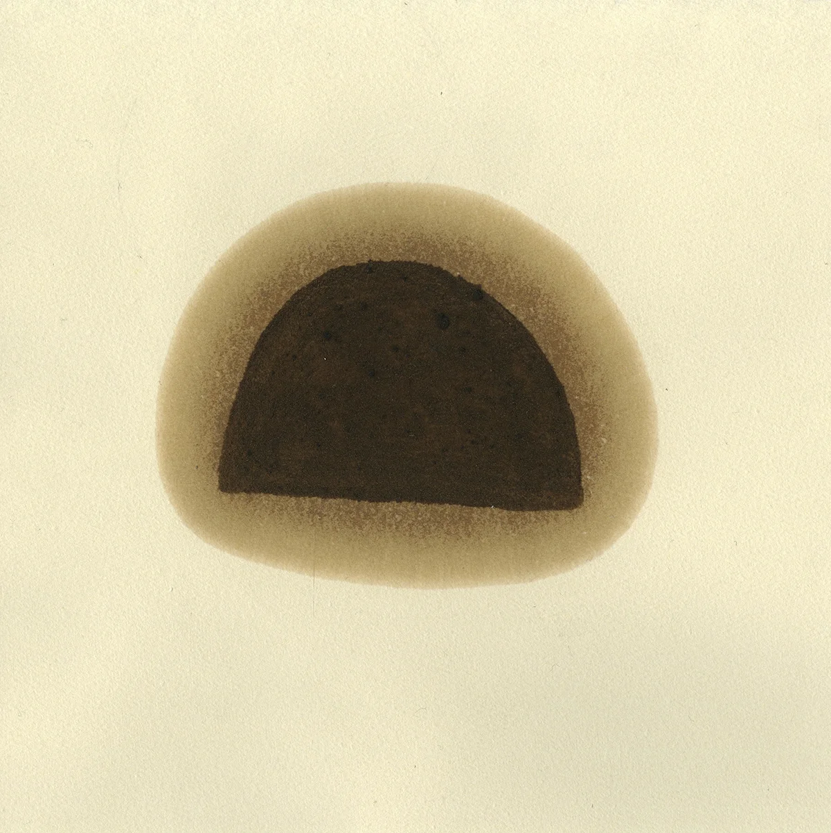 Pit | Bitumen on paper | 11 x 11" | 2015