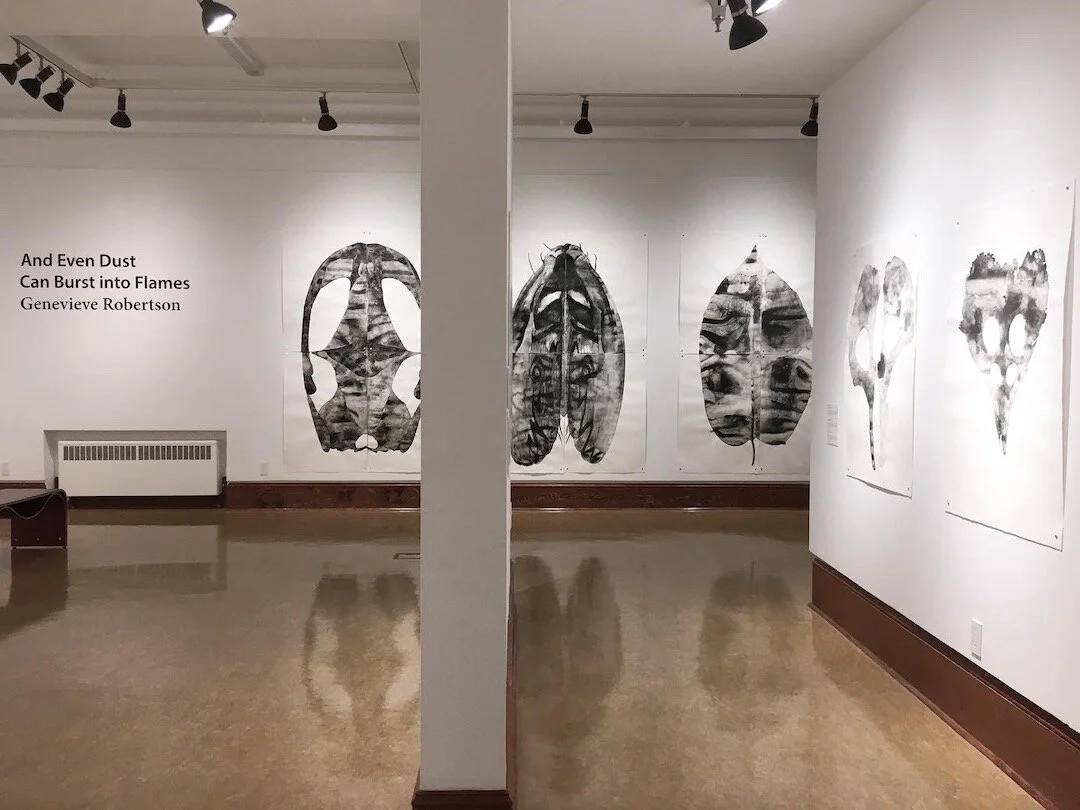 Installation view,   And Even Dust Can Burst Into Flames  (30 January-24 April 2021), Grand Forks Art Gallery, British Columbia.     