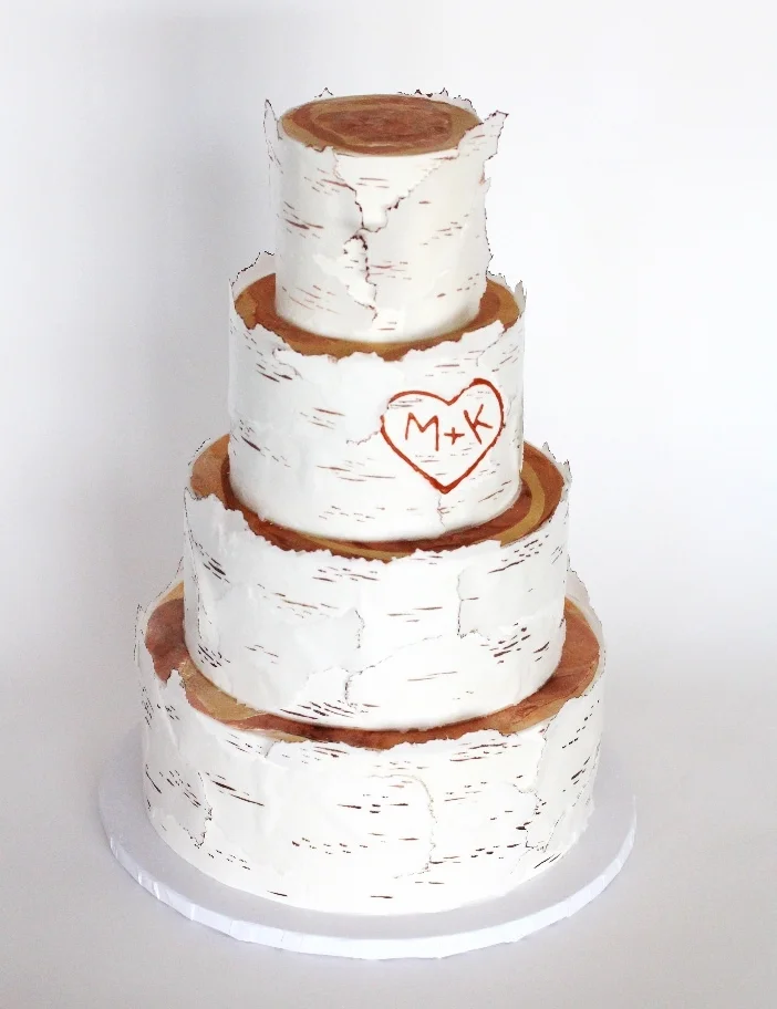 Birch tree cake