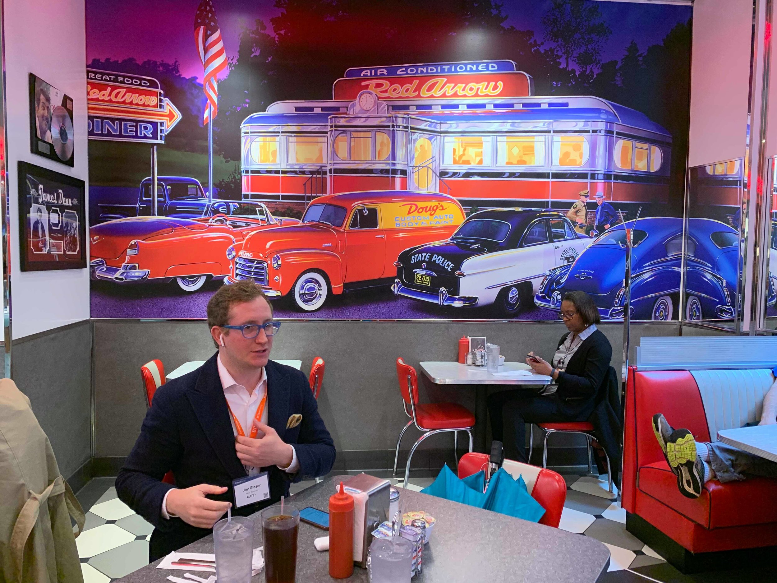 Inside our favorite restaurant (still working I might add)
