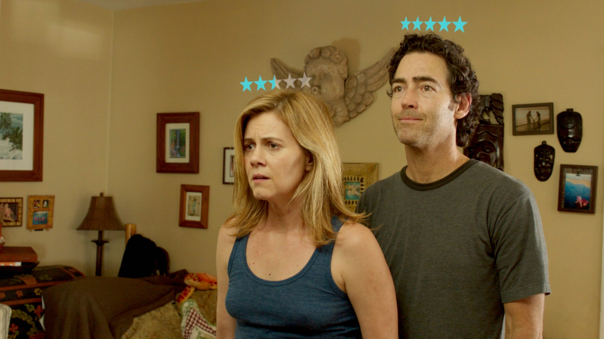 Christie Lynn Smith and John Fortson in the Short Narrative, Rated . Directed by John Forton