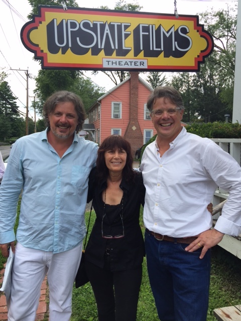 Meira Blaustein with Alex and Andrew Smith at the WALKING OUT screening.