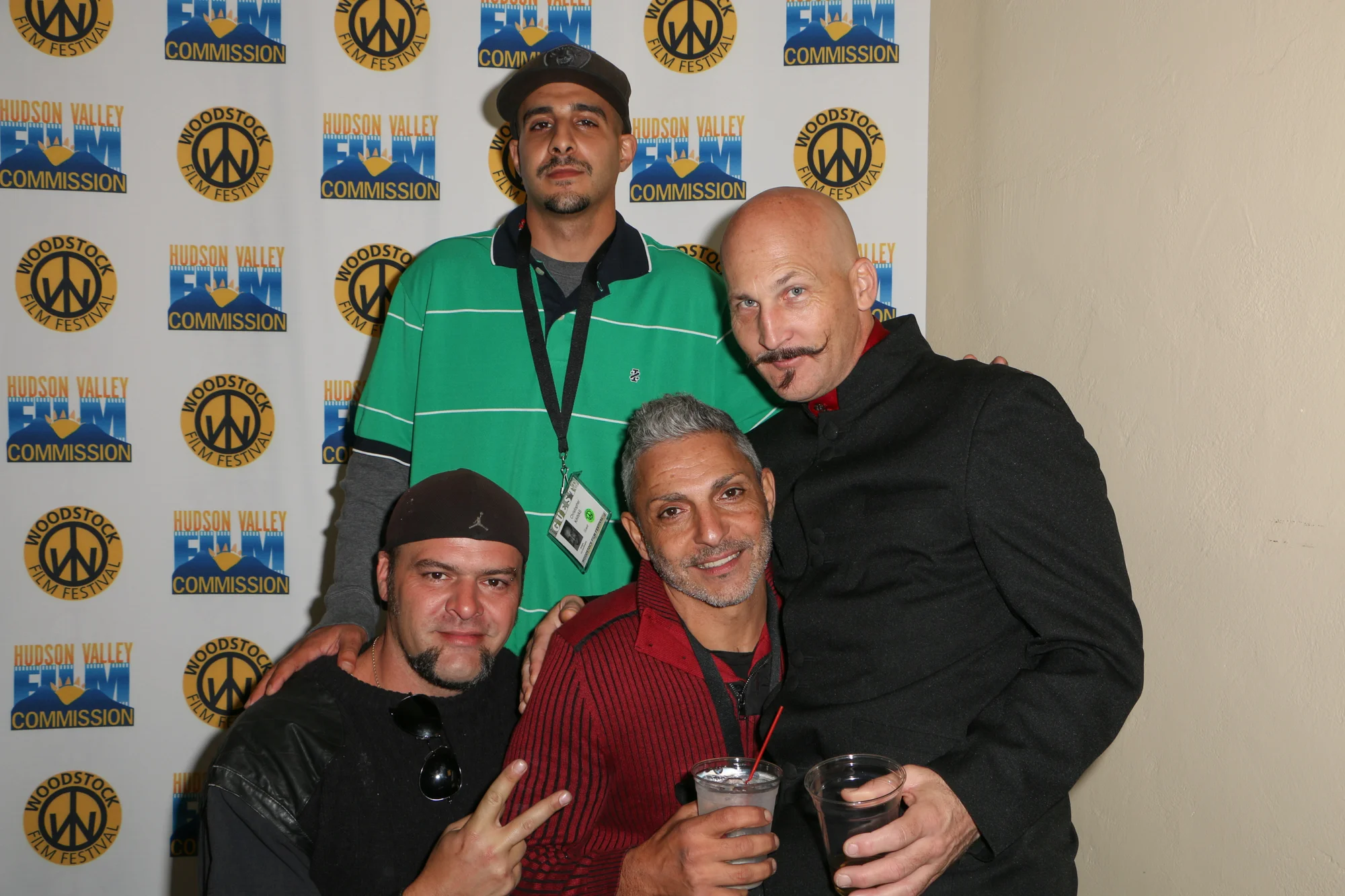 Star of Roll With Me, Gabe Cordell and friends, at the 2017 Woodstock Film Festival Filmmaker Party sponsored by Dutch Culture USA. Photo by: Matt Dammer