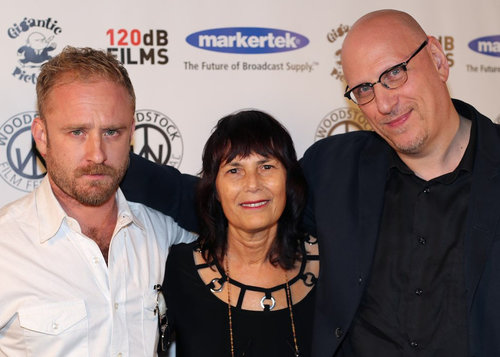 Oren Moverman and Ben Foster with WFF executive director Meira Blaustein