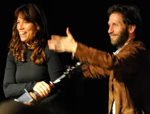 Robin Bronk is presented the 2011 Trailblazer Award by Tim Blake Nelson
