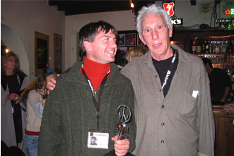 Kirby Hammond with his award.