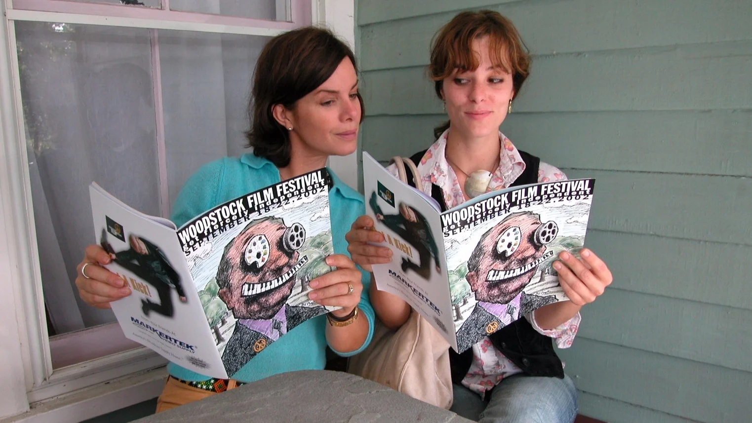 Marcia Gay Harden and Parker Posey at the 2002 Woodstock Film Festival.
