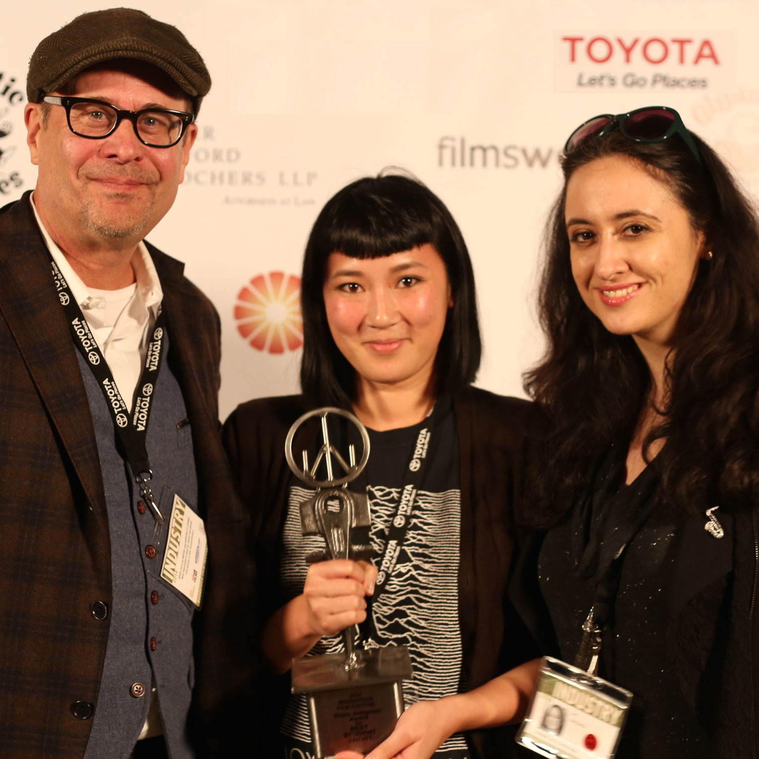 Terry Kinney, Kate Tsang, and Isil Bagdadi at 2014 WFF. Photo: Silvia Forni