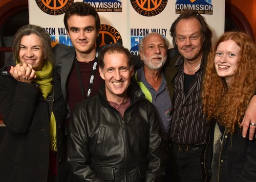 Beck Underwood, Jack Fessenden, John Speredakos, Steve Heller, Larry Fessenden following the North American premiere of STRAY BULLETS at Woodstock Film Festival. Photo by http://www.johnmazlishfineart.com/