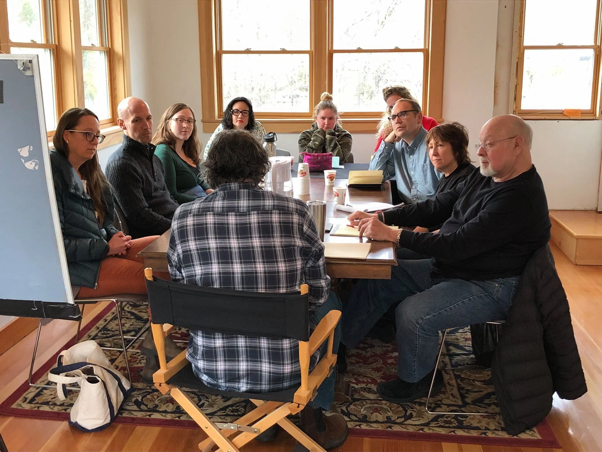 2019 seminar students with instructor Alex Smith at the WFF offices.