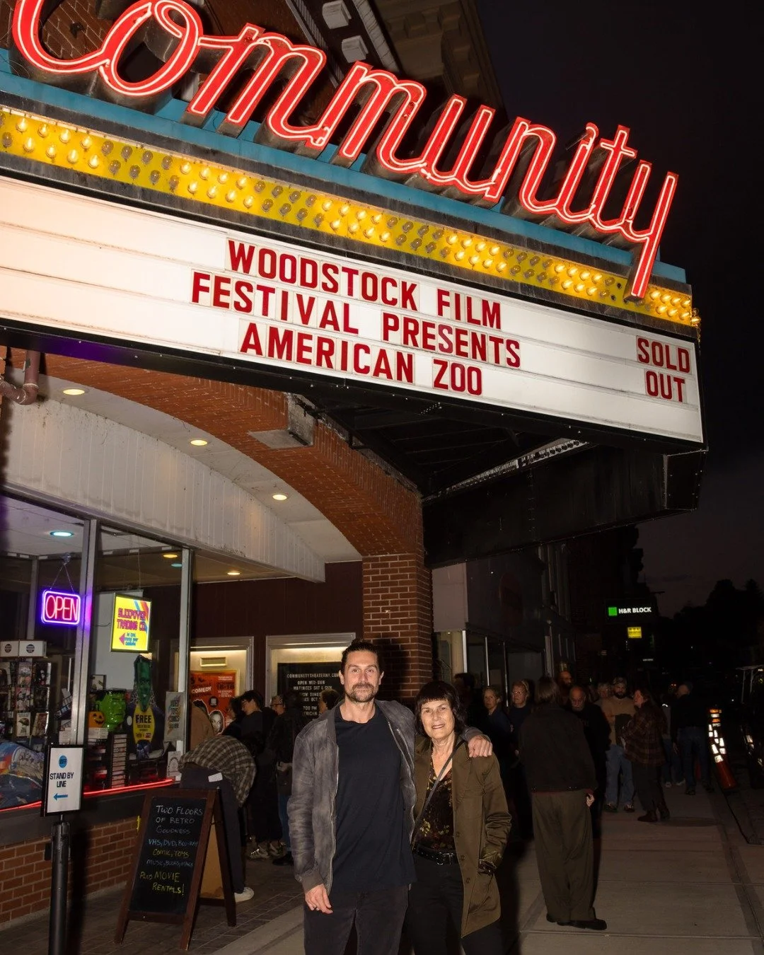 Last night, we kicked off the 27th Annual Woodstock Film Festival in Catskill with a SOLD-OUT screening of AMERICAN ZOO! 🎉 

Thanks so much to all who attended and made it happen&mdash;including Community Theater, Director Tim Travers Hawkins, Noah 