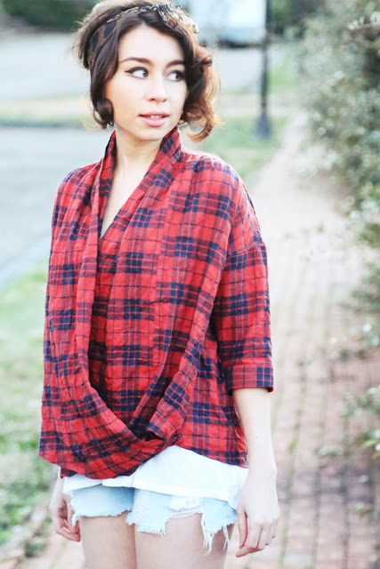 Guess Jeans_Boyfriend High Low Tank_alaLadywolf_whitney s Williams_flannel_vintage