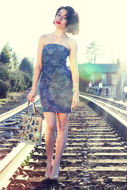 Guess Jeans_dress_model_denim_A LA LADYWOLF_Whitney S Williams