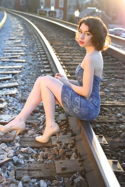 Guess Jeans_dress_model_denim_A LA LADYWOLF_Whitney S Williams