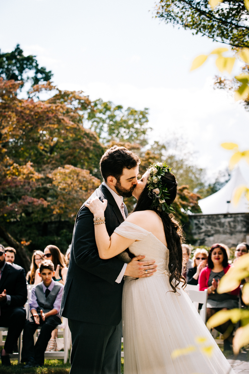 first-kiss-wedding-gwyn-careg-inn-connecticut-pomfret-hartford-boston-massachusetts-new-england-wedding-photographer.jpg