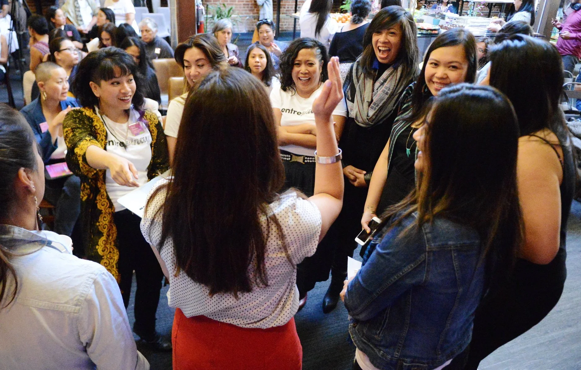 Sisterhood in the Hustle. Photo credit Cha Nicholas, from the 2018 summit.