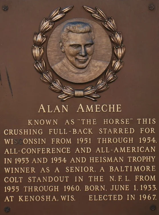 Wisconsin Athletic Hall of FameAlan Ameche