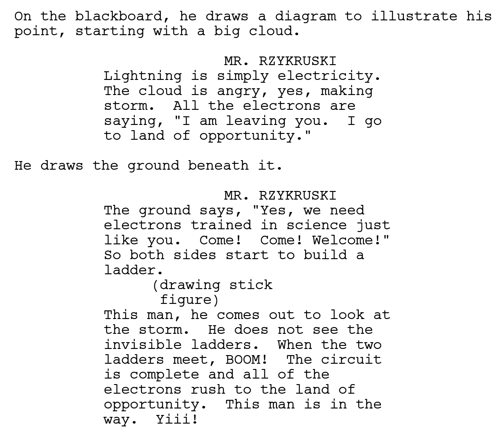 BRAD DAILEY  SCRIPT FORMAT 30: CHARACTER DIALOGUE + HEADINGS