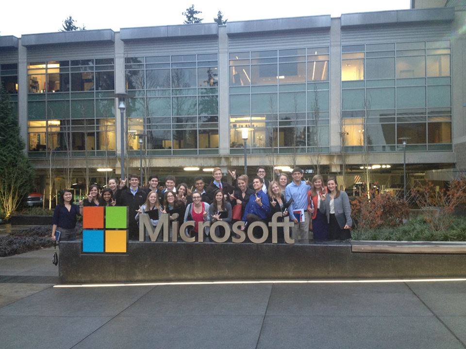 HBA members pose in front of Microsoft headquarters in Seattle during last year's CFT