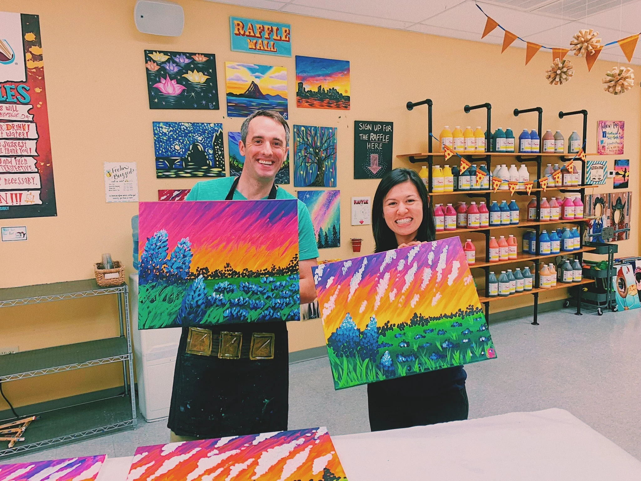 Painting with a Twist with BHPaul and Steph
