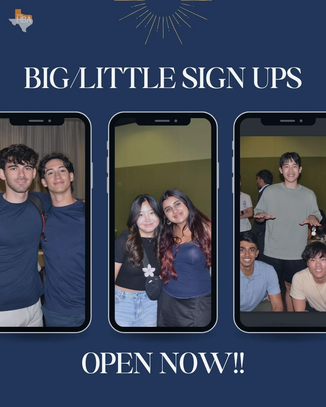 Attention CBHP Class of 2029! 

HBA&rsquo;s Big/Little Program is now accepting sign-ups! This program is the perfect way to build friendships, get advice, and feel at home in CBHP. 

Sign up now through the link in our bio under &quot;HBA Littles Si