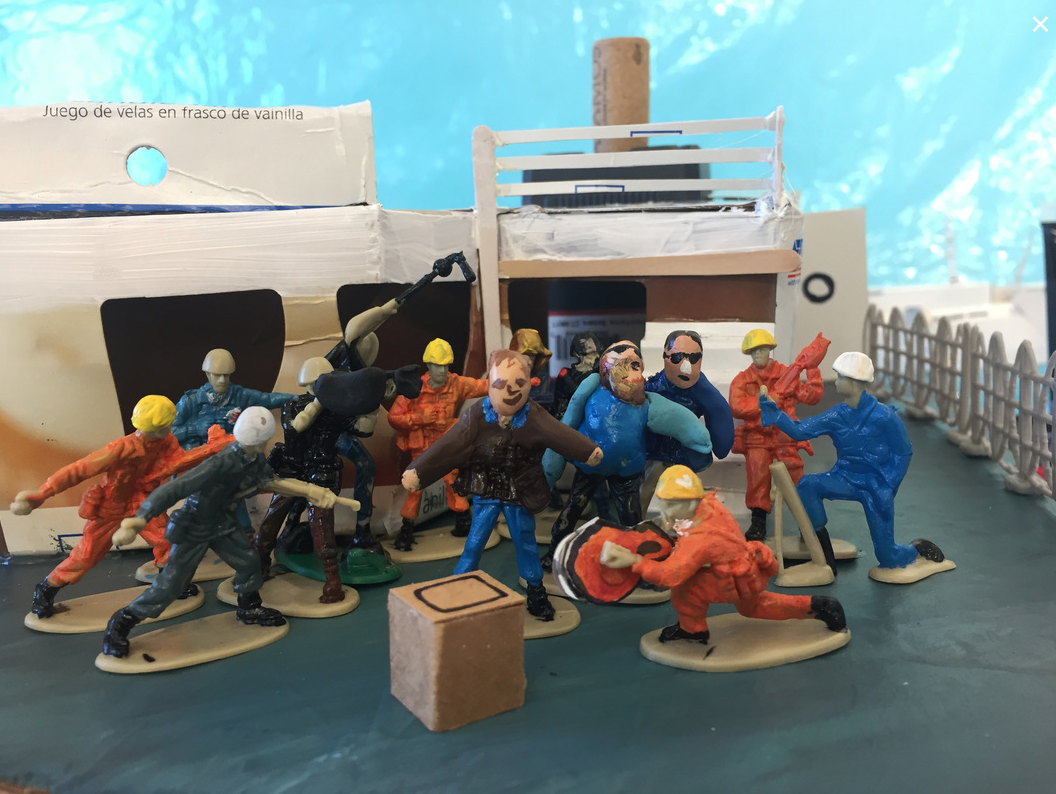 Bitran’s hand made scale model for scenery shoot