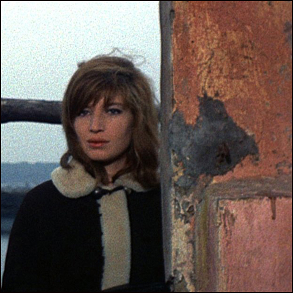Monica Vitti and peeling paint.